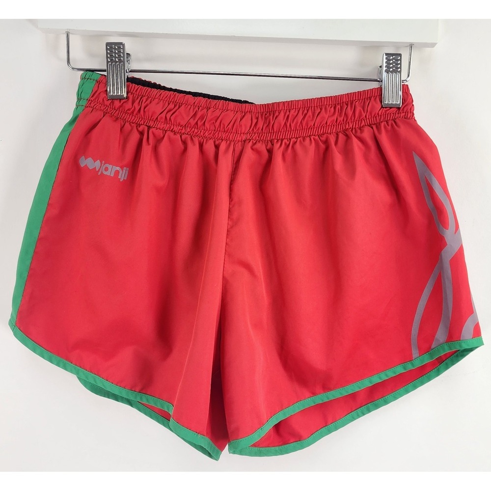 Janji Running Shorts Men's S Red Run for Kenya Built in Brief Drawstring Waist